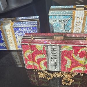 Colorful Rhinestone Clutch Bag